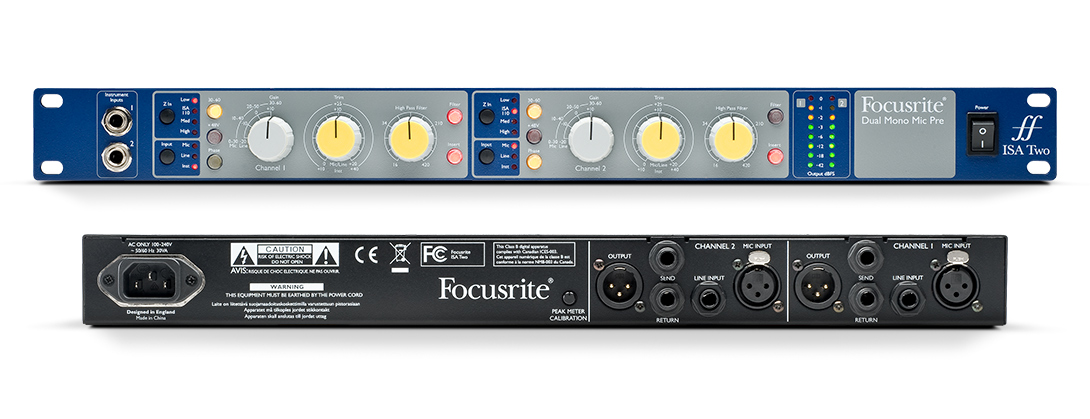Focusrite ISA Two front i tył