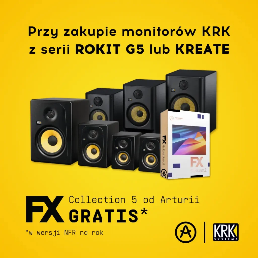 Promocja KRK Arturia FX collection V gratis