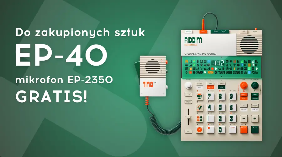 teenage engineering EP-40 - do zakupionych sztuk mikrofon EP-2350 GRATIS!