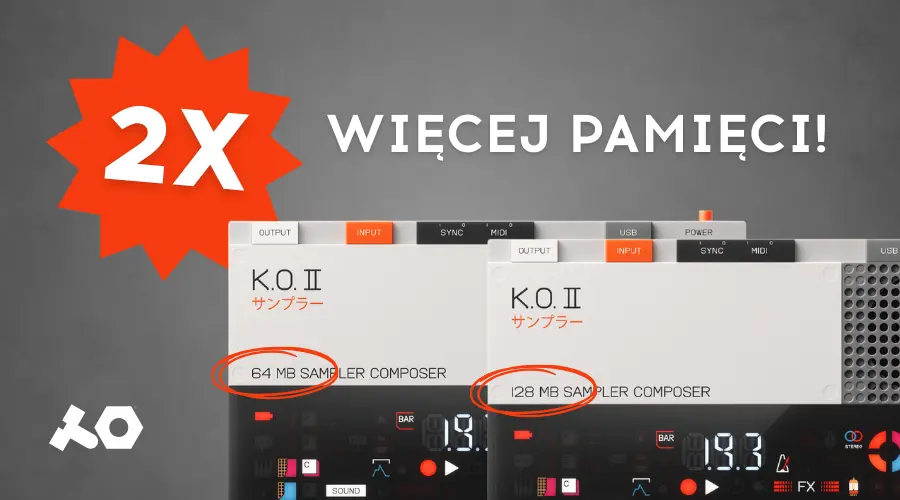 teenage engineering EP-133 K.O. II 128mb - 2x więcej pamięci!