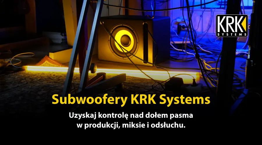 KRK Systems - Subwoofery – uzyskaj kontrolę nad dołem pasma w produkcji, miksie i odsłuchu