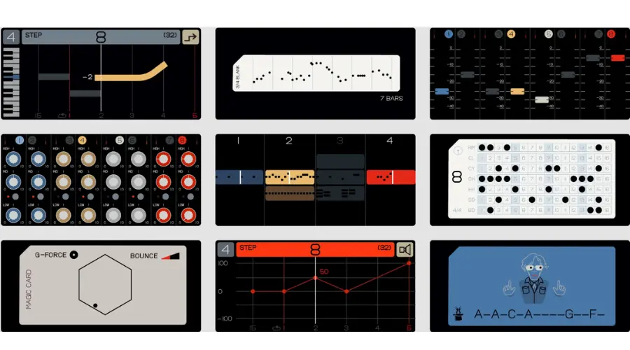 Wczesne ekrany OP-XY