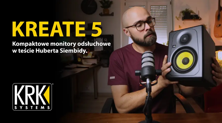 KRK KREATE 5 – kompaktowe monitory odsłuchowe w teście Huberta Siembidy