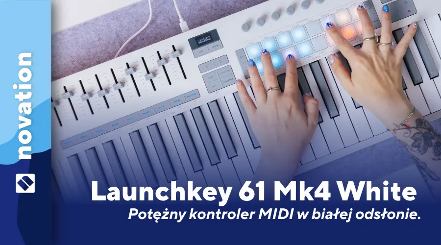 Novation Launchkey 61 MK4 White potężny kontroler MIDI w białej odsłonie