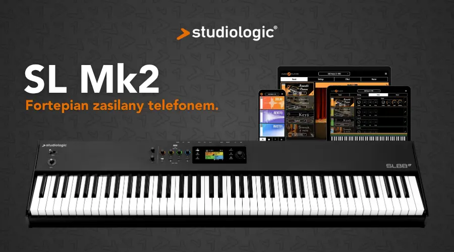 Studiologic SL mk2 fortepian zasilany telefonem