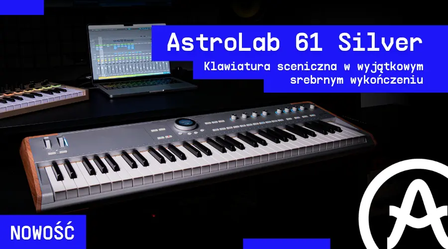 Arturia AstroLab 61 Silver klawiatura sceniczna w wyjątkowym srebrnym wykończeniu