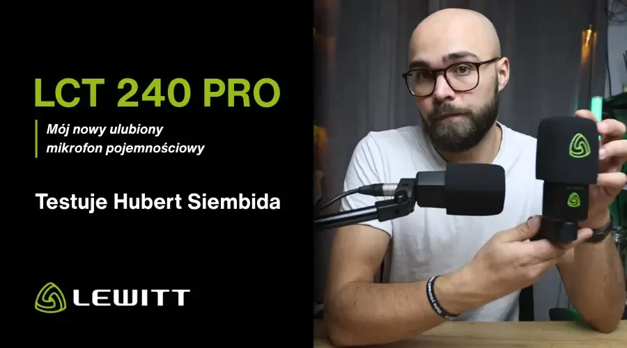 LEWITT LCT 240 PRO - mój nowy ulubiony mikrofon pojemnościowy – testuje Hubert Siembida