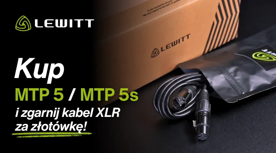 LEWITT - kup MTP 5 lub MTP 5s i zgarnij kabel XLR za złotówkę!
