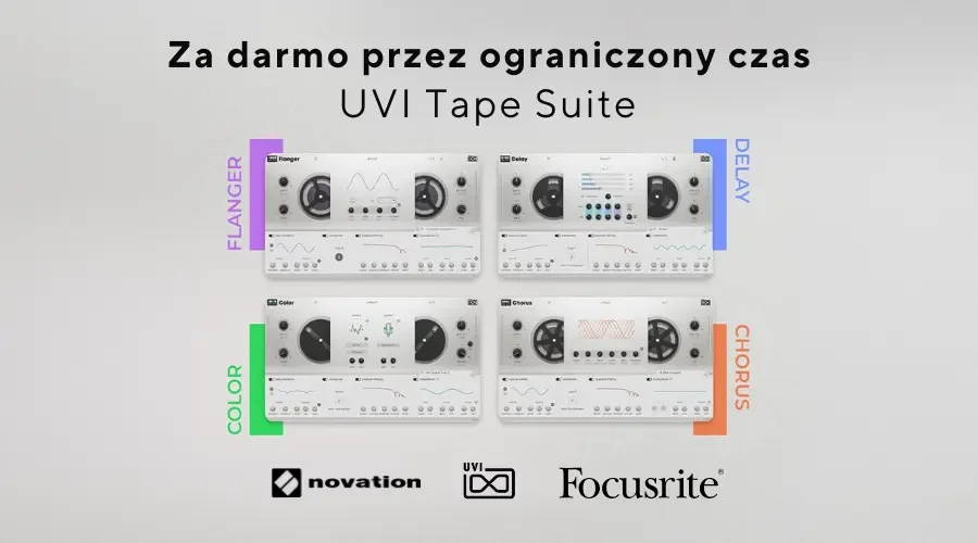 Novation & Focusrite zgarnij za darmo UVI Tape Suite!