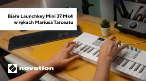 Novation Launchkey Mini 37 Mk4 White w rękach Mariusa Tarceatu 900x500