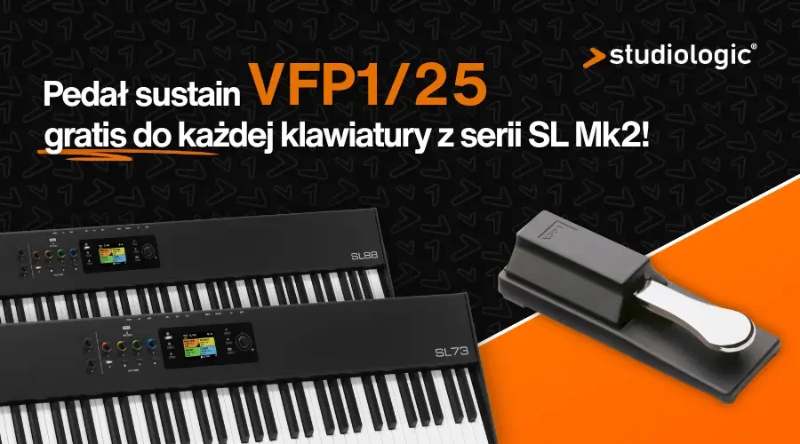 Studiologic SL Mk2 - pedał sustain VFP125 gratis do każdej klawiatury