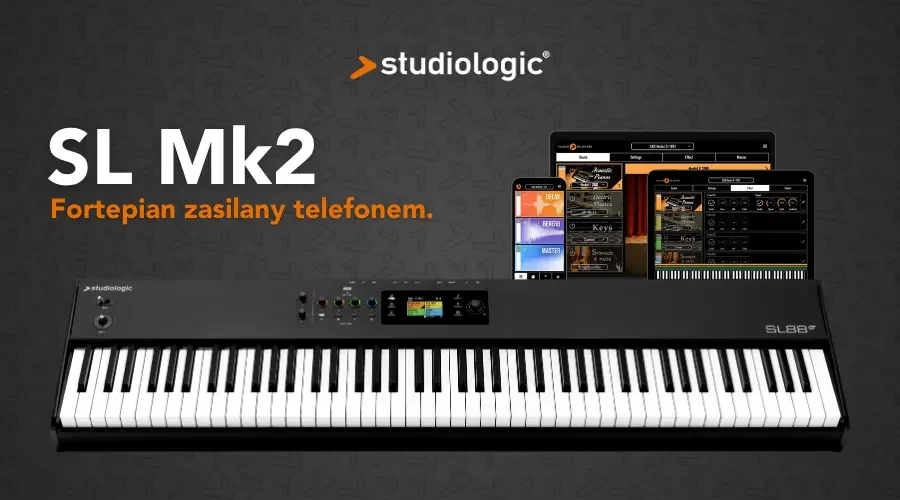 Studiologic SL mk2 fortepian zasilany telefonem