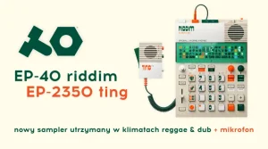 teenage engineering EP–40 riddim & EP-2350 ting groovebox mikrofon